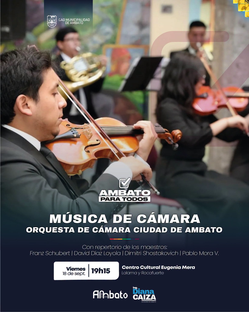 Orquesta de Cámara Ciudad de Ambato: Concierto de Cámara